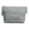 Gray Embossed Crossbody Bag with Islamic Design Pattern
