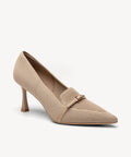 EliteLoaf Pointed Toe Heeled Pump - Apricot / US 6 | EU 36.5 | UK 4