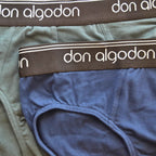 Don Algodon | Pack 12 Slips para Hombre | 6 Colores | Calidad y Suavidad Excepcionales