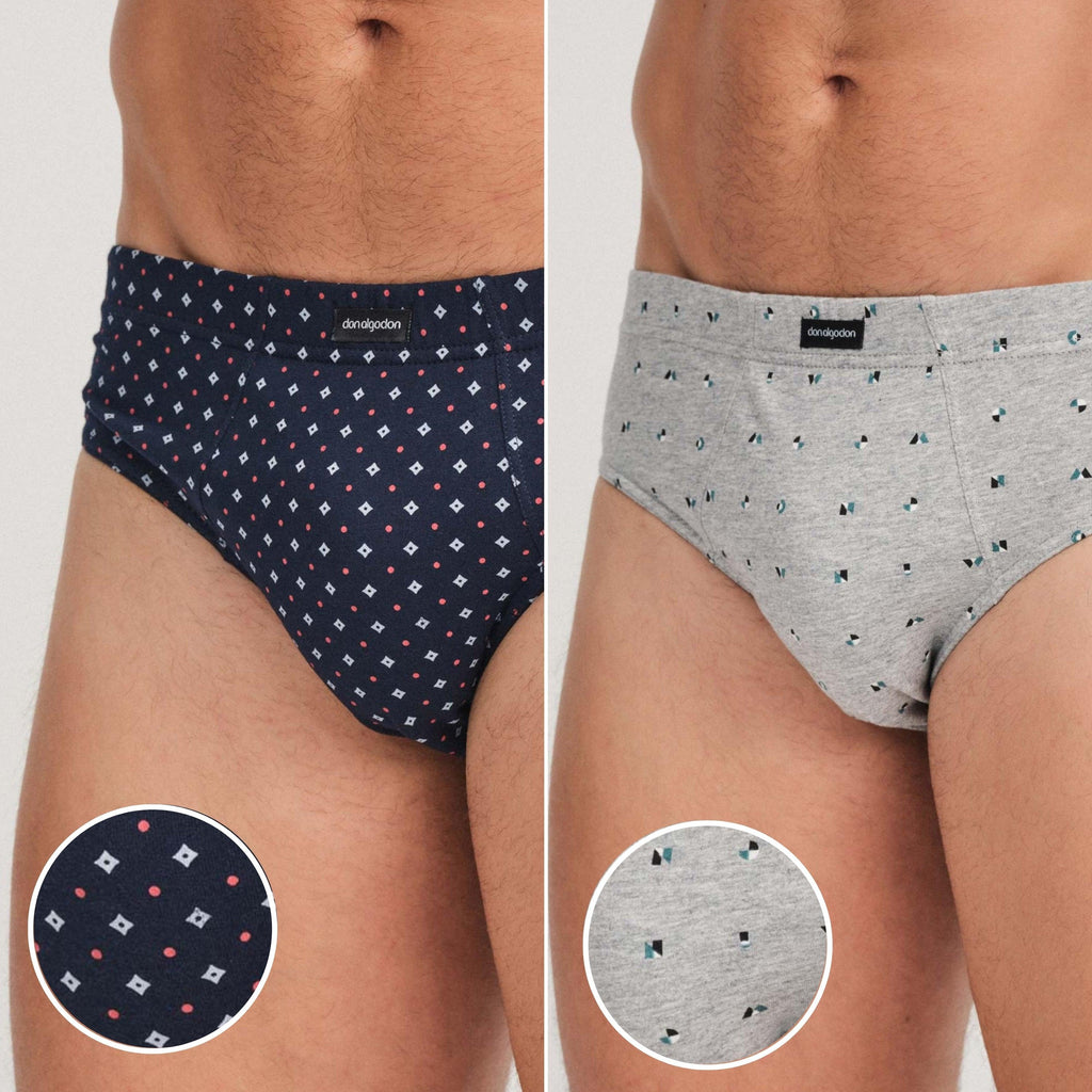 Don Algodón Premium | Pack de 6 Slips Para Hombres | 100% Algodón | Máxima Calidad y Comfort