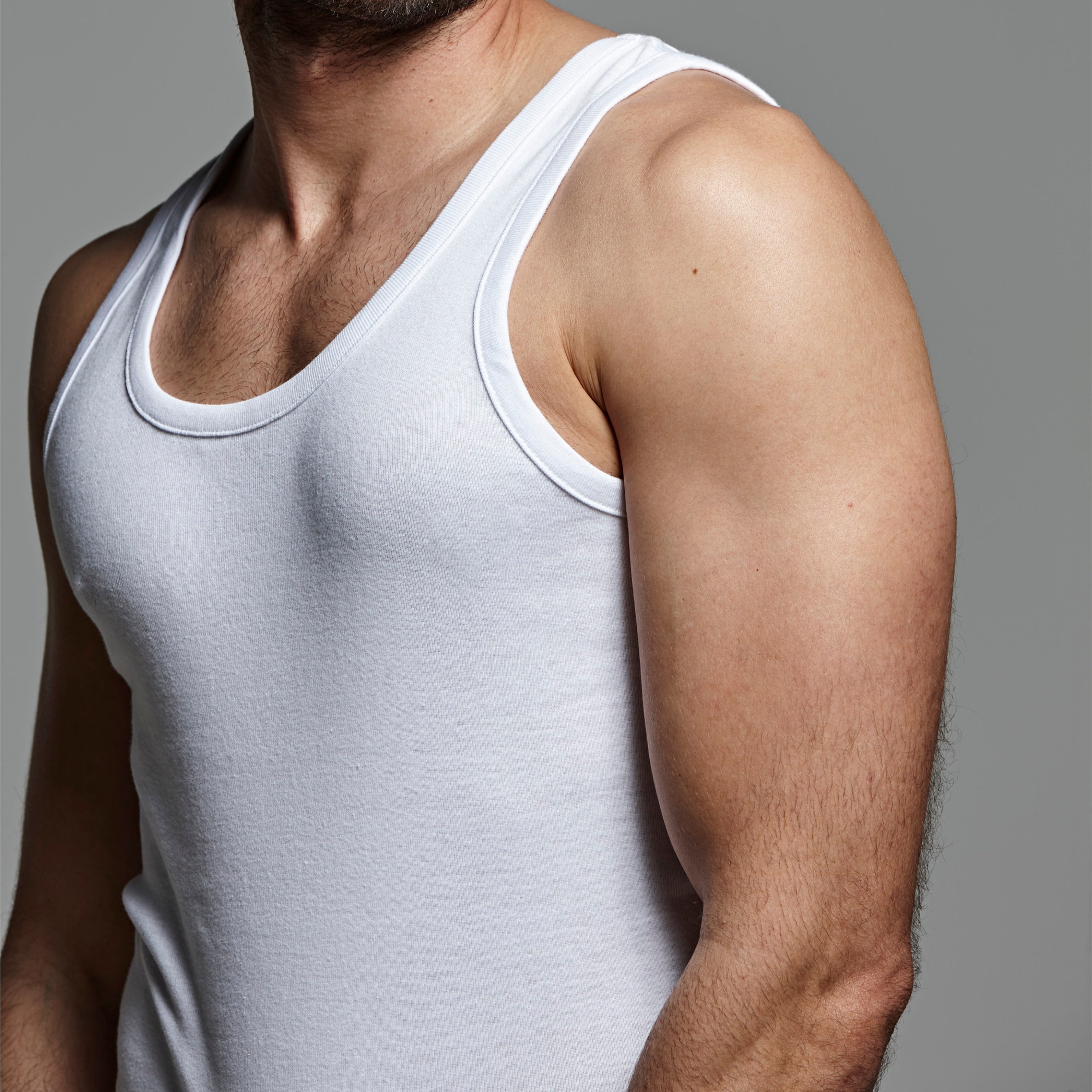 DON ALGODON | Camiseta Interior de Tirantes Blanca | 100% Algodon | Transpirable | 4 Tallas | Se Adapta al Cuerpo | Suave y Confortable | Acabados Reforzados | Hilo Compacto