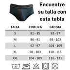 Don Algodon | Pack 12 Slips Lisos Hombre | 6 Negros, 2 Marinos, 2 Grises y 2 Verdes