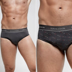 Don Algodon | Pack de 6 Slips Para Hombres Lisos y Estampados | Suaves y Transpirables | 93% Algodon | Para Uso Diario | 5 Tallas Disponibles | Maximo Confort