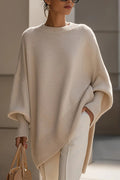 Crewneck Drop Shoulder Slouchy Pullover Sweater