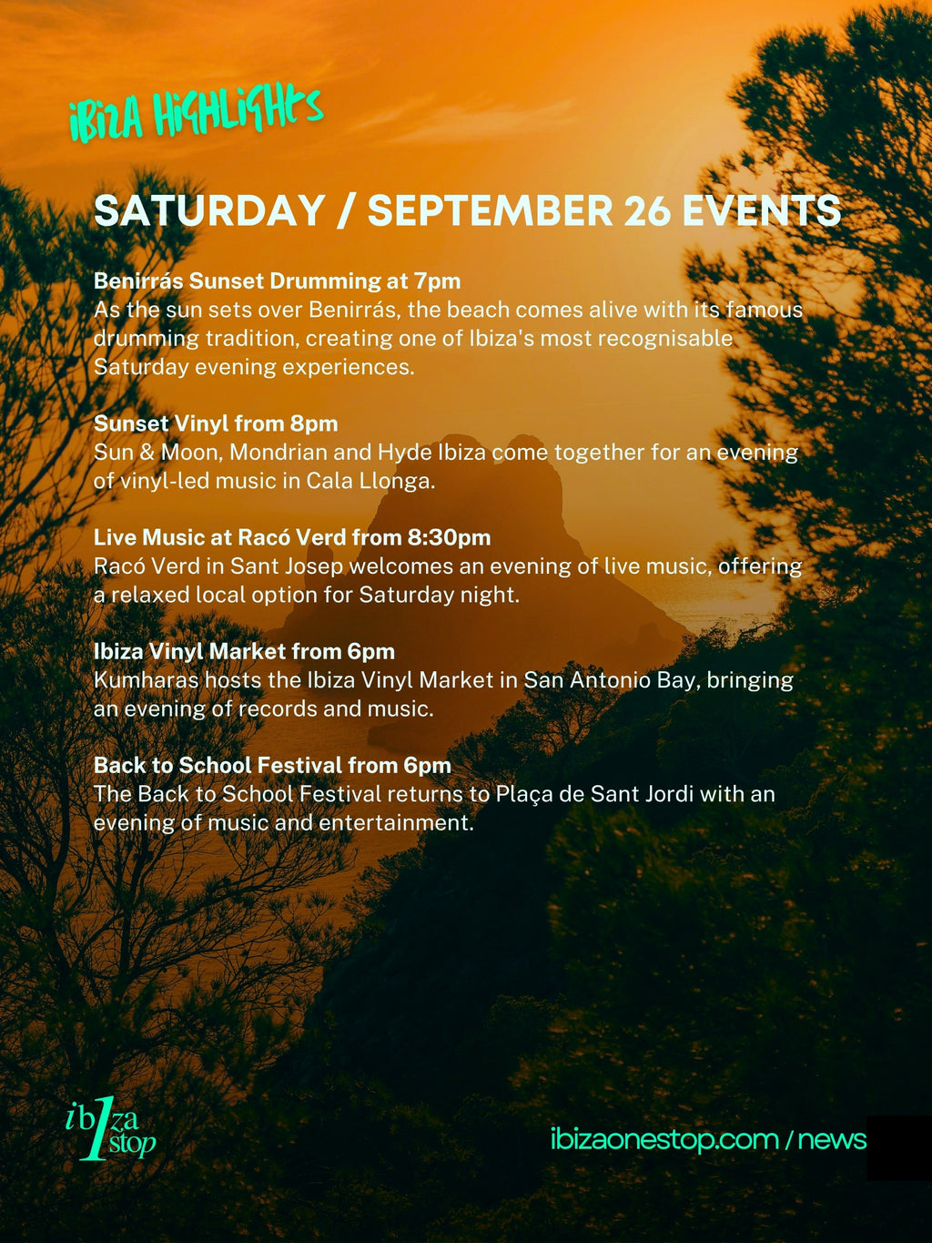 Saturday, September 26 in Ibiza Brings Brazilian Day, a Medieval Sea Fair, Sant Miquel Celebrations and More