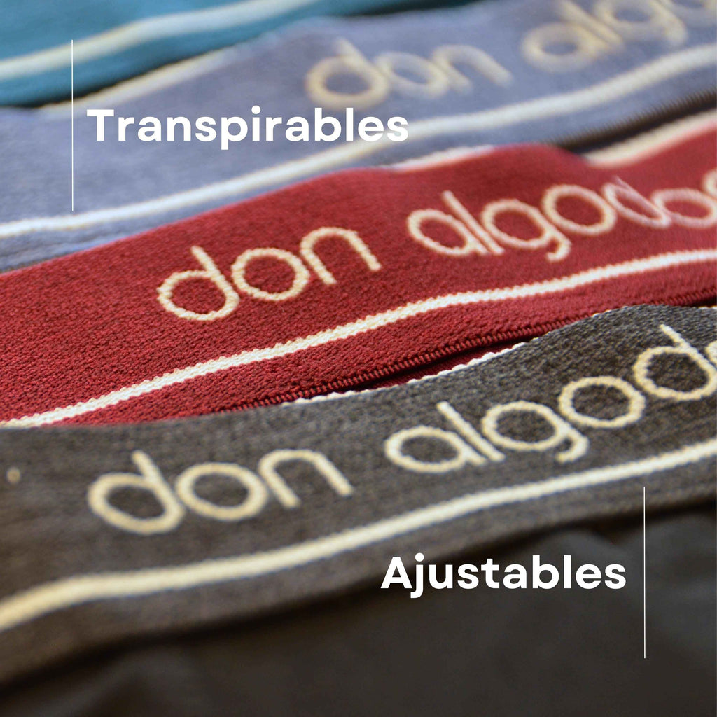 Don Algodon | Pack 6 Boxers para Hombre | Suaves y Transpirables
