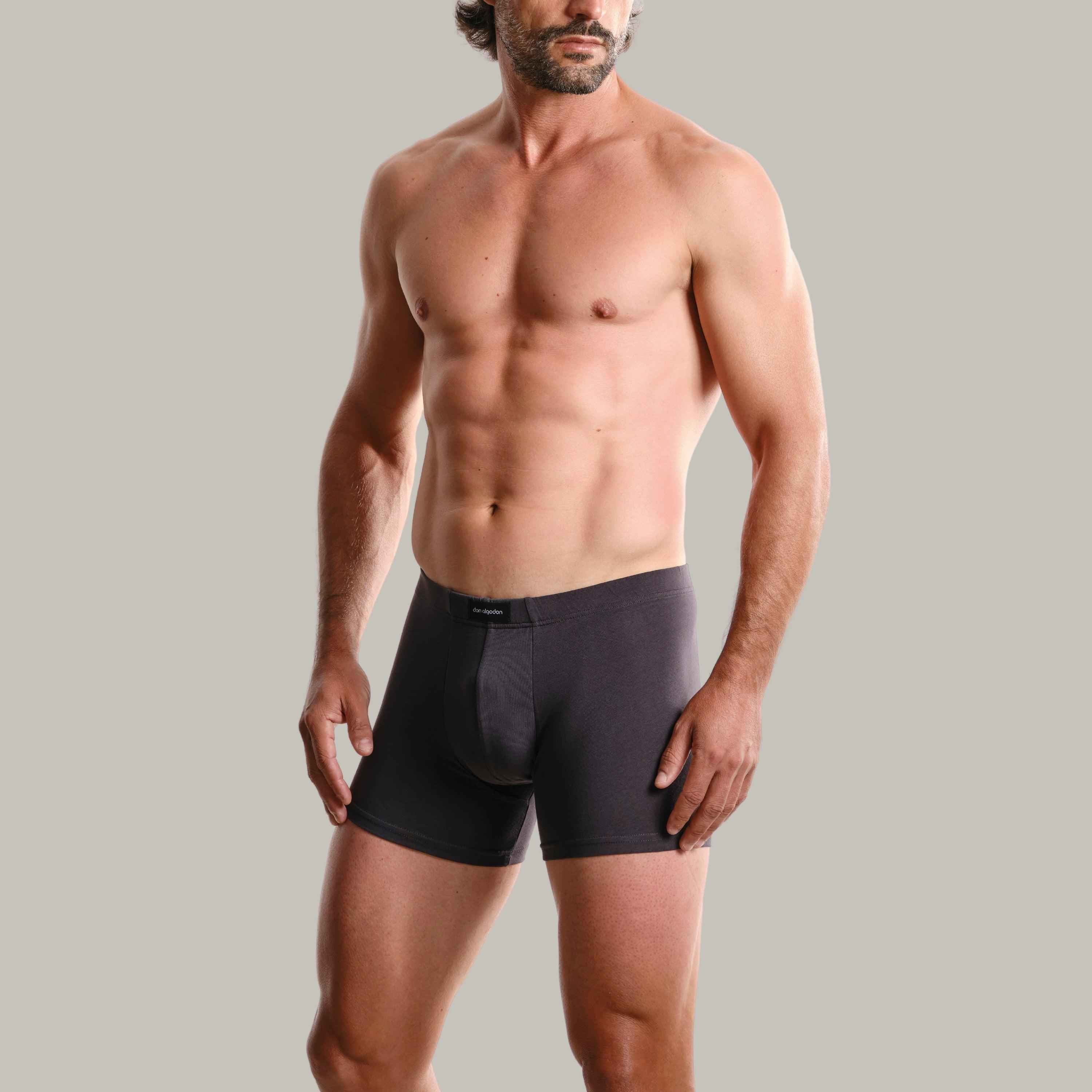Don Algodón | Pack 6 Boxers Hombre | Calzoncillos Lisos con Goma Elástica Recubierta
