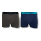 FEVI | Pack 6 Boxers Hombre Algodón | Colores: Azul, Negro, Verde, Marino, Gris, Azulado | Cómodos para Uso Diario