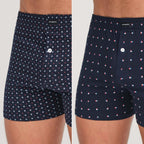 Don Algodón Premium | Pack de 6 Boxers Apertura con Botón Para Hombres | 100% Algodón | Transpirables | Máxima Calidad