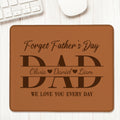 Alfombrilla de ratón antideslizante personalizada con nombre en multicolor Love You Every Day Dad Office Desk Supplies Daily Use Father's Day Gift for Dad