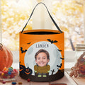 Personalizada Cara Foto Mago Momia Vampiro Truco o Trato Bolsa Candy Bucket con Nombre Halloween Fiesta Favores Regalo para Niños Niñas