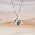 Colibrí personalizado Zircon Collar con piedra de nacimiento Joyería delicada Cumpleaños Aniversario Regalo para Mujeres Colibrí Amantes