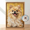 Impresiones en lienzo personalizado con foto de mascota y nombre estilo textura de pintura moderna regalo de cumpleaños para amantes de las mascotas