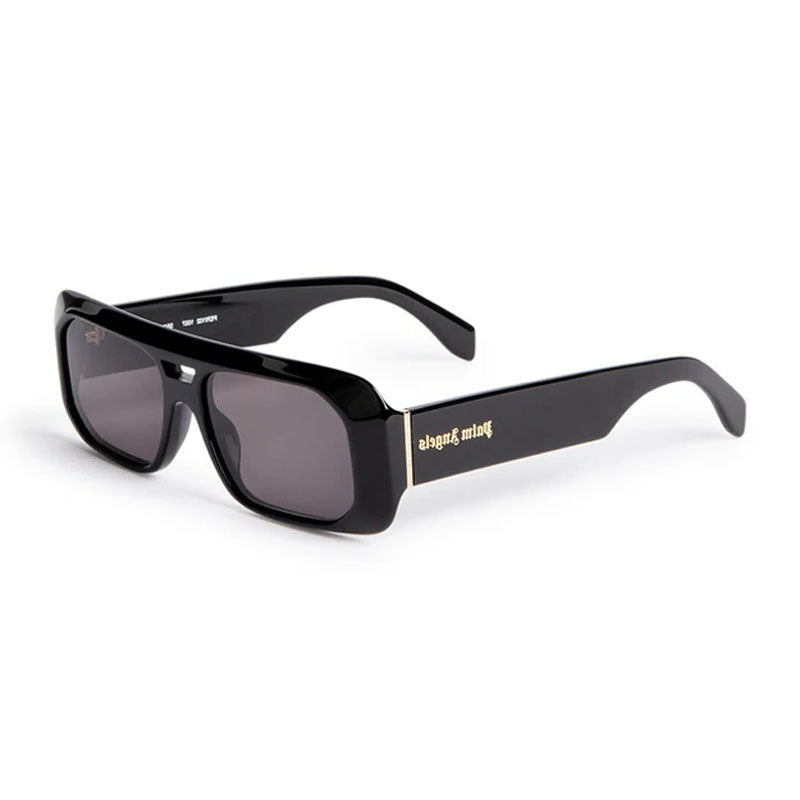Palm Angels PERI102WILLOW1007 Acetate Rectangle Sunglasses — Black