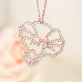 Personalizada Zircon Birth Flower Collar Dainty Joyería Cumpleaños Aniversario Regalo para las mujeres