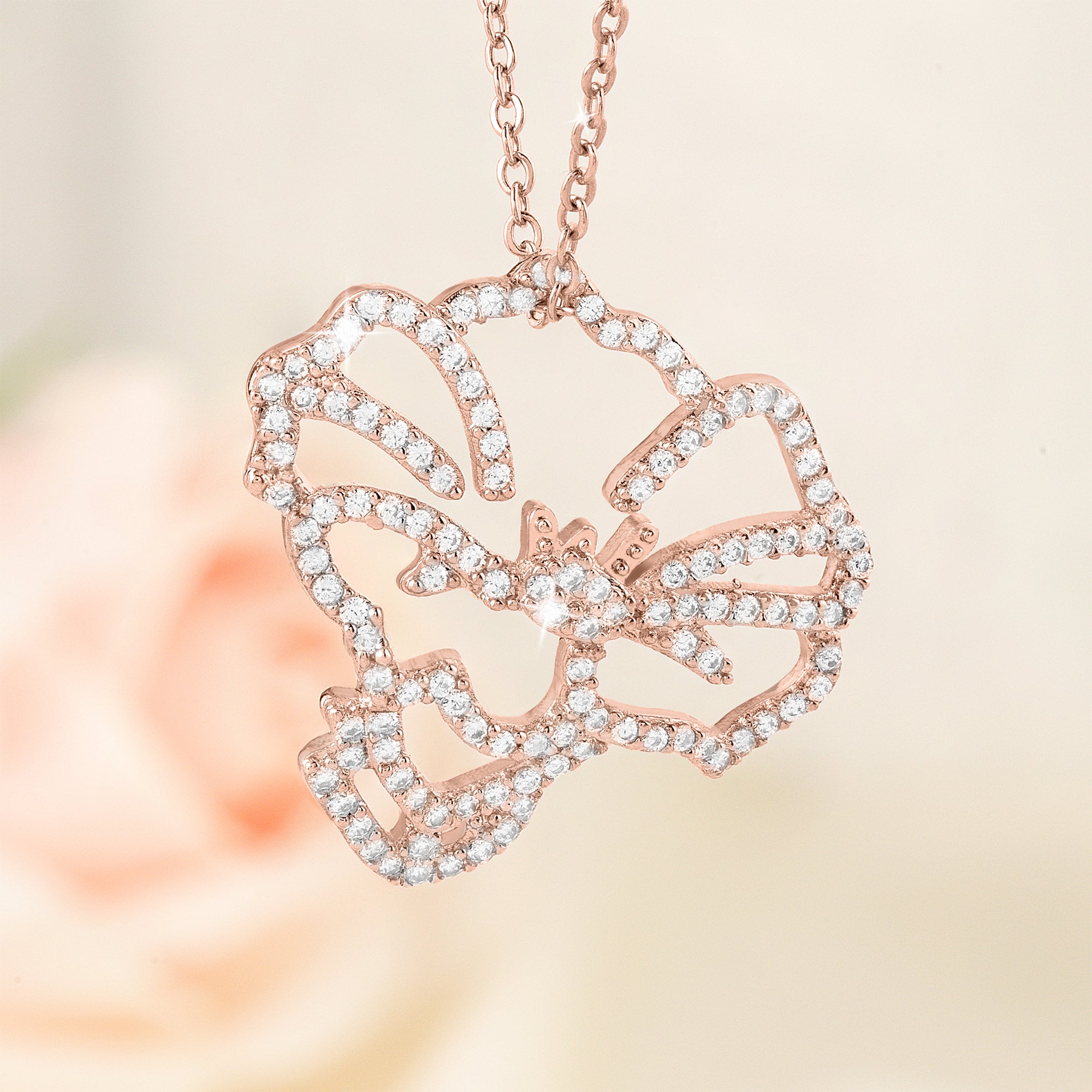 Personalizada Zircon Birth Flower Collar Dainty Joyería Cumpleaños Aniversario Regalo para las mujeres
