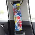 Personalizado Autista Puzzle de piezas de diseño suave del cinturón de seguridad con el nombre del coche Accesorios Autismo Necesidades Especiales Regalo para Niños Autistas Padres