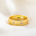 Personalizado brillante anillo de circón estrella con nombre grabado joyería exquisita boda cumpleaños día de la madre regalo para ella