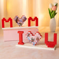 Puzzles de ladrillos personalizados con foto en forma de corazón de mamá Te quiero Decoración para el hogar Día de la madre Regalo de cumpleaños para mamá Abuela