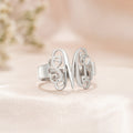 Anillo Monograma Personalizado Estilo Retro con 1-3 Iniciales Joyería Delicada Día de la Madre Aniversario Cumpleaños Regalo para Pareja Mujer Amiga
