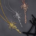 Personalizada Araña Nombre Collar Dainty Joyería Daily Wear Aniversario Cumpleaños Regalo para Mujeres Niñas