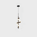 ArtZ® Luminicious LED Swirl Lamp - Black Single Ceiling