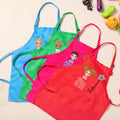 Personalizado de dibujos animados de personajes Mini Jefe de nacimiento de flores delantal ajustable Chef Hat Set con bolsillo de cocina Accesorios para hornear Regalo de cumpleaños para los niños