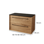 BATHME LENNOX TAP Mueble de Baño sin Lavabo con Encimera Roble Ostippo Ebony