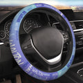 Nube de palabras multicolor personalizada Cubierta del volante del coche con nombre Accesorios de coche Regalo de cumpleaños para los propietarios de automóviles