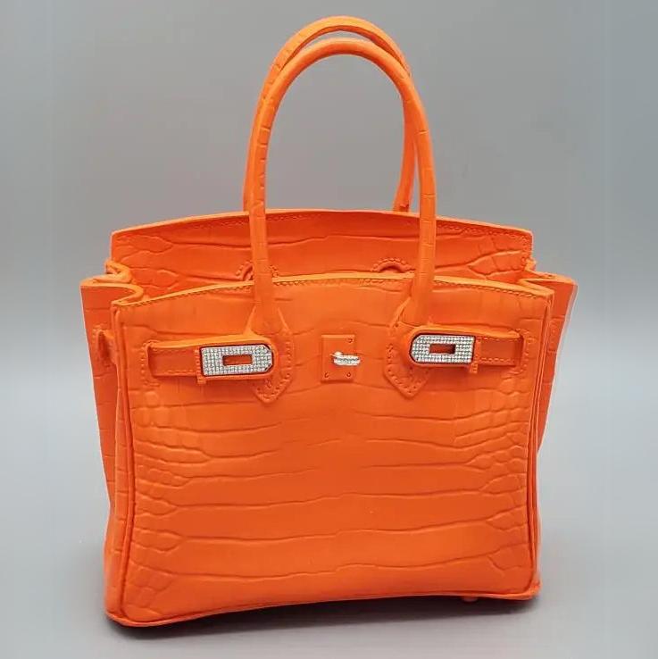 ArtZ® Very Fancy Bag Vase Sculpture - Orange