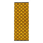 Black Silk Scarf with Ornate Gold Pattern Reims