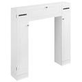 Over the Toilet Bathroom Storage Cabinet with Adjustable shelf for Space Saving, White