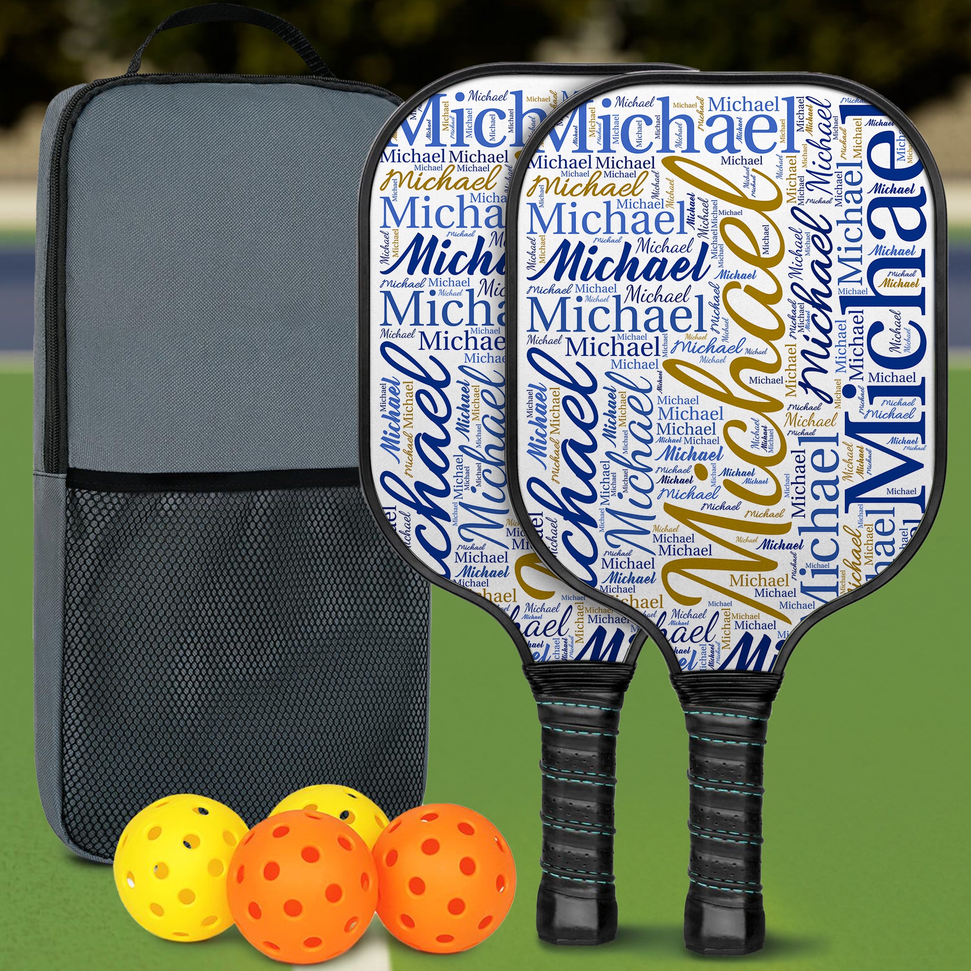 Personalizado Multicolor Nube de Palabras Pickleball Paddle con Nombre Cumpleaños Aniversario Día de la Competencia Regalo para Aficionado al Deporte Pickleball Jugador Amante