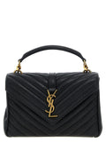 Saint Laurent Quilted Leather Shoulder Bag — Black