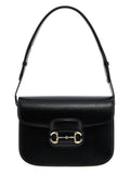 Bolso de hombro Gucci Horsebit 1955 — negro