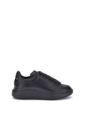 Zapatilla de plataforma de piel Alexander McQueen — Negra