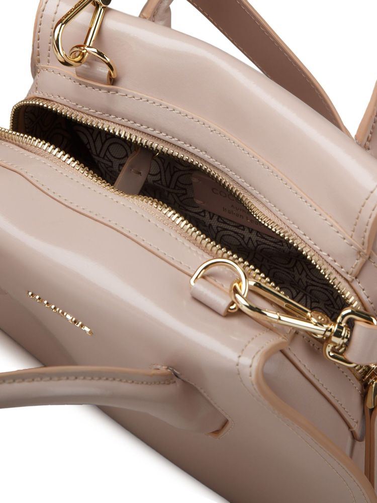 Coccinelle Lord Top Handle Bag — Beige
