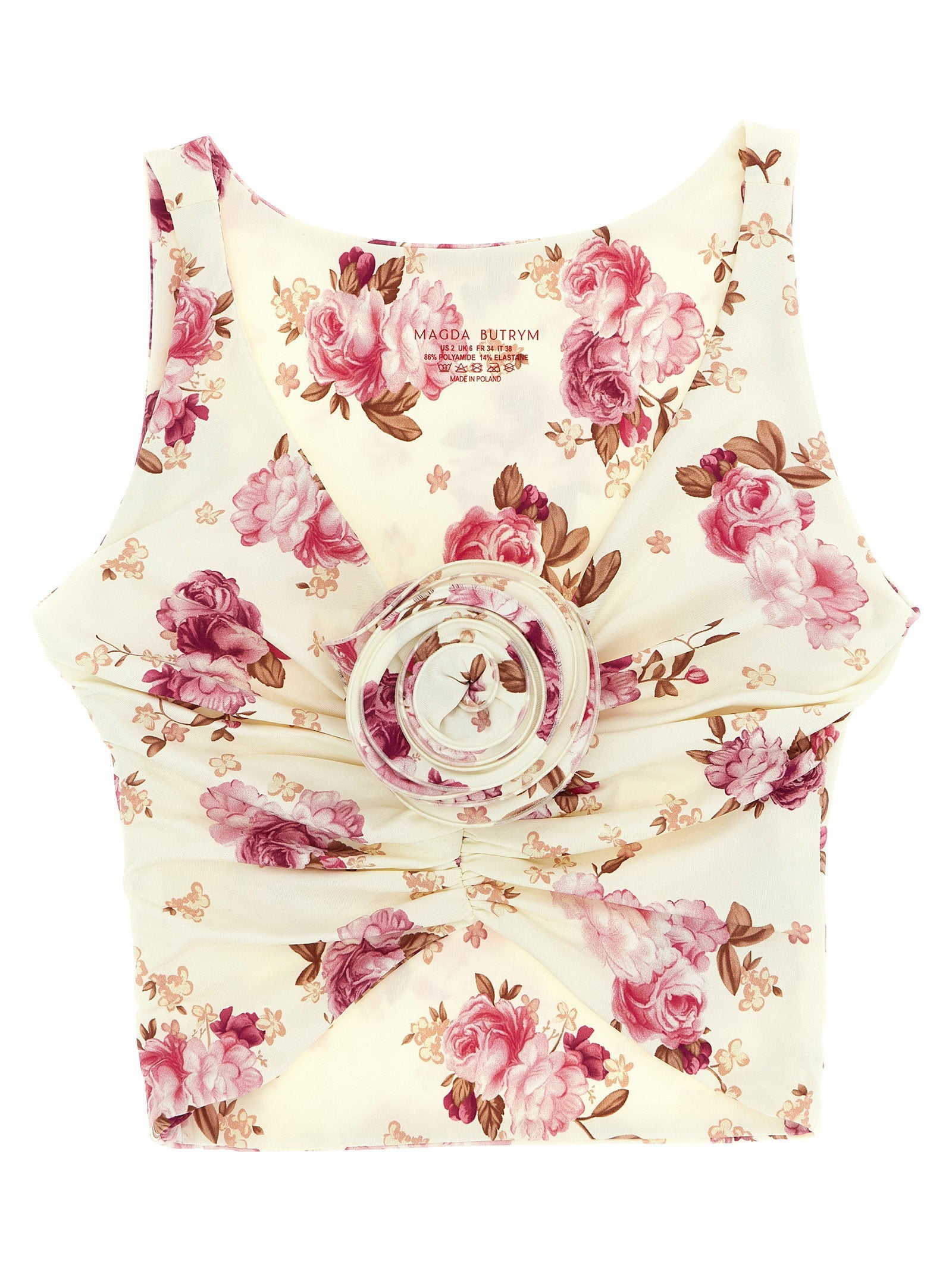 Magda Butrym RE26 Bikini Top — Cream