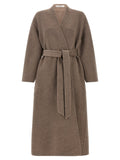 Co Double Wrap Coat — Taupe