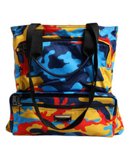 Women's Camouflage-Print Nylon Tote Multicolor