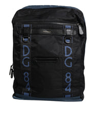 Men's Nylon Dg Logo Backpack Black Leather Cotton