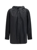 Alainpaul Elasticated Collar Cotton Shirt — Black
