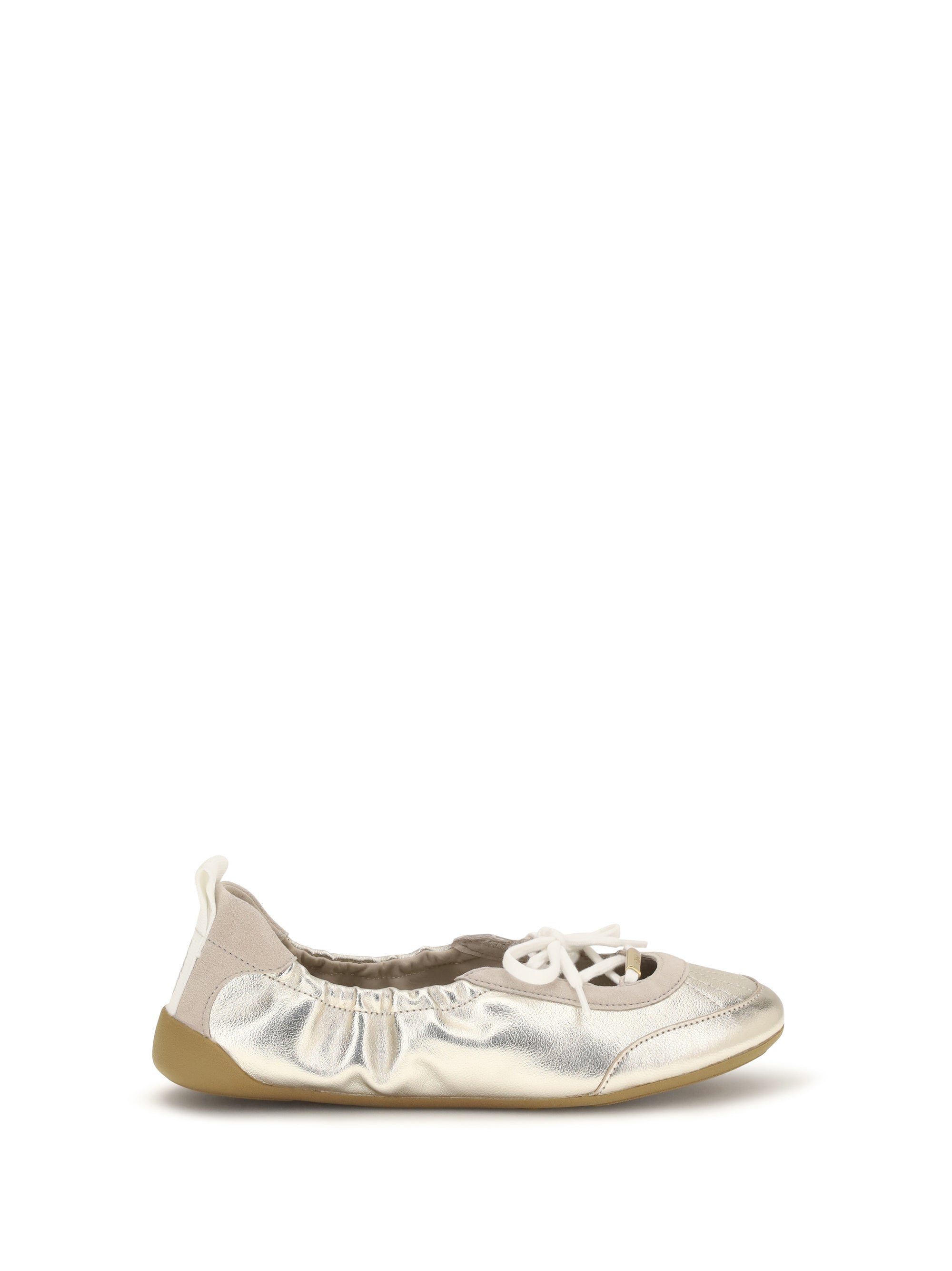 Chloé Kick Ballerinas Sneaker — Gold