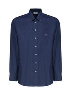 Etro Shirts Blue Cotton - 39