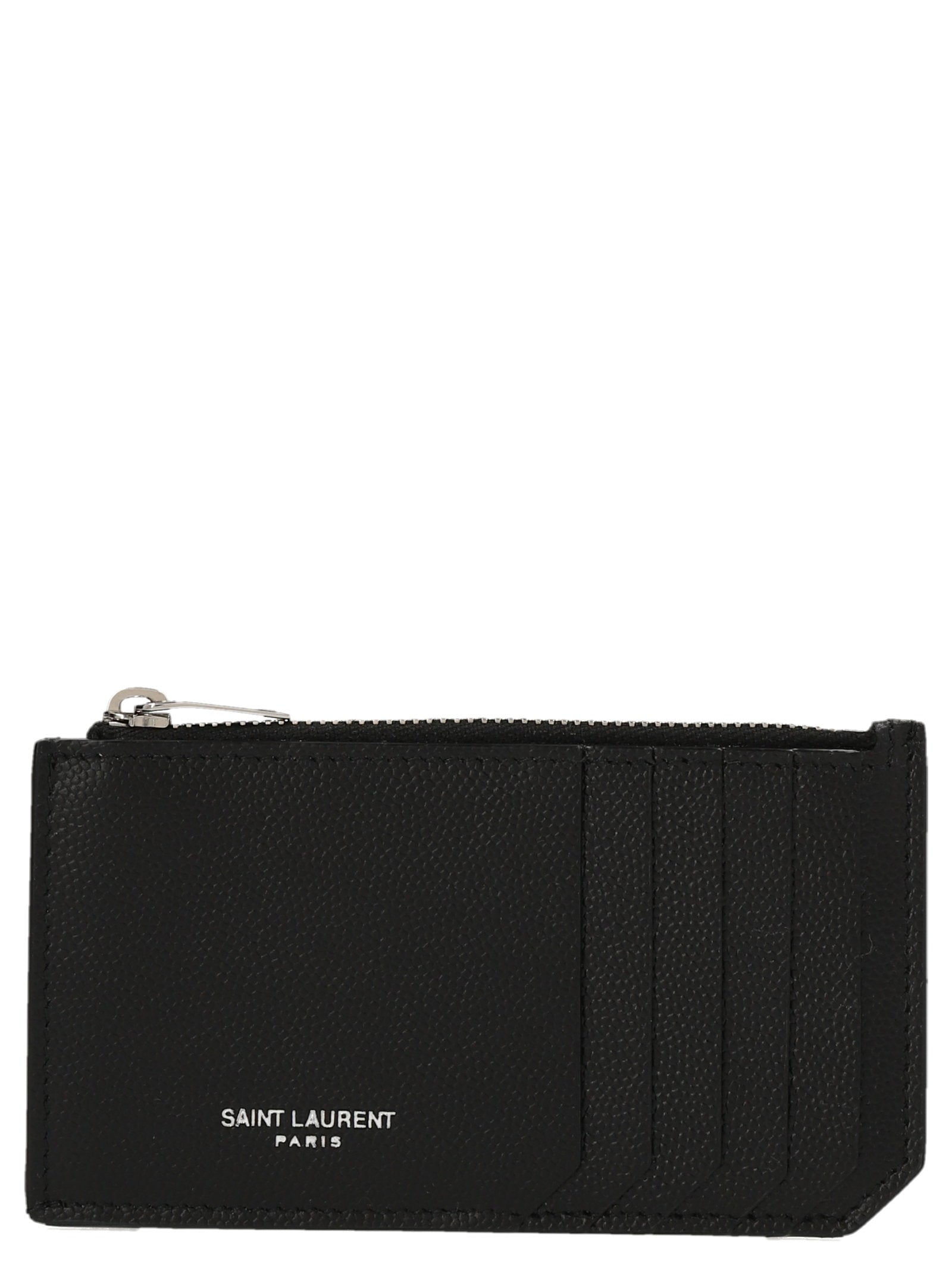 Saint Laurent Fragments Card Case — Black