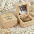 Personalizado Angel Halo Foto Pet Fur Keepsake Botella Caja Magnética de Madera Set con Nombre y Texto Pet Loss Memorial Gift for Pet Owners