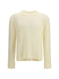 Jil Sander Openwork Linen Sweater — White