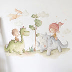 Vinilo Decorativo Infantil Dinosaurio JURASSIC