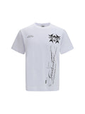 GCDS History Print Cotton T-Shirt — White