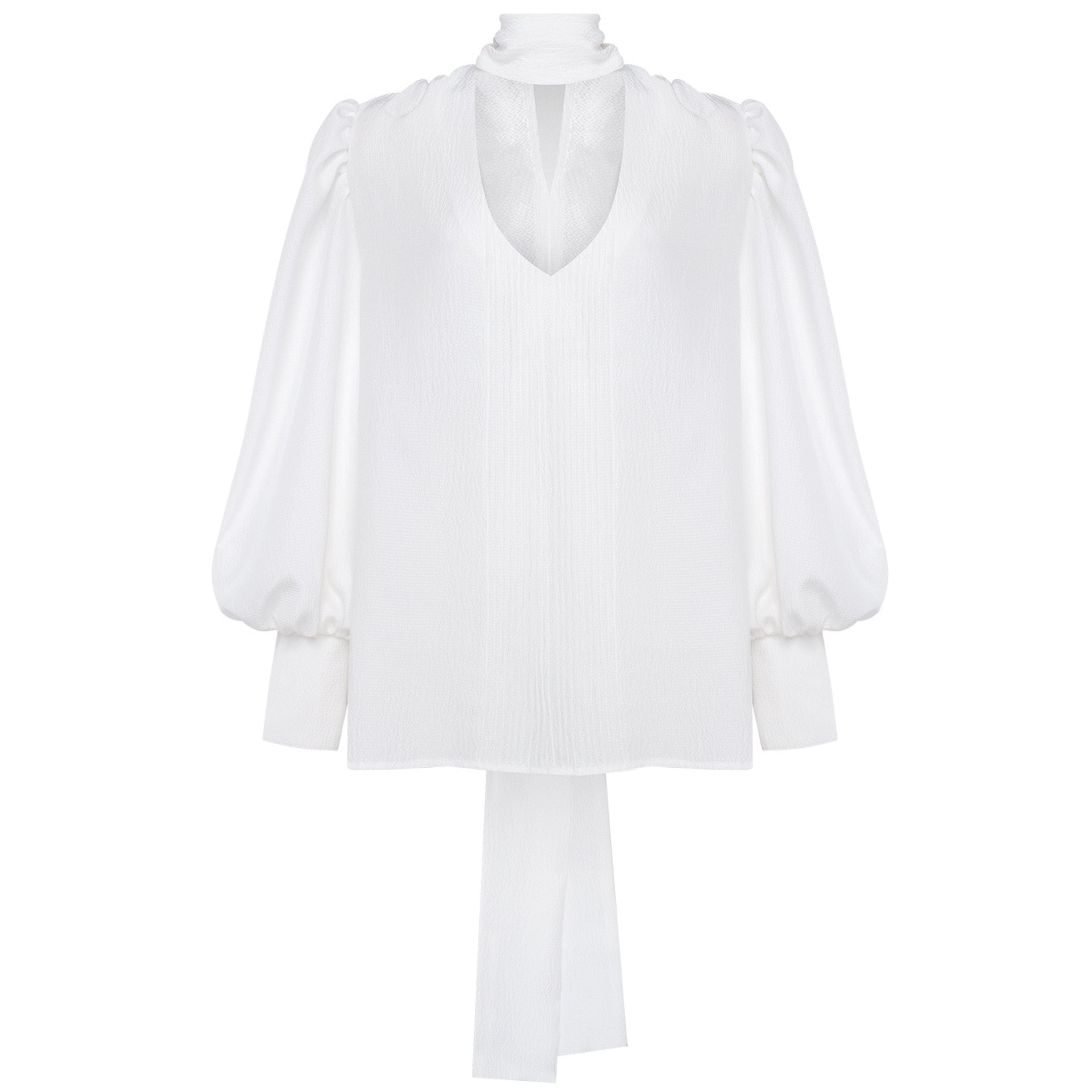 Balloon Sleeve Blouse | Ivory